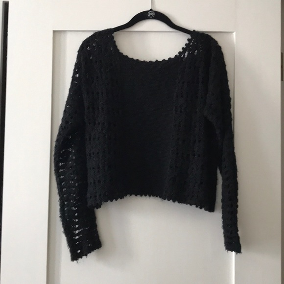 Black Knit Top - Picture 3 of 4